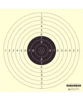 Tarcza strzelecka pistolet pneumatyczny 10 m - pakiet 50 szt.