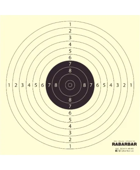 Tarcza strzelecka pistolet pneumatyczny 10 m - pakiet 50 szt.