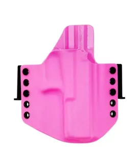 Kabura RH Holsters OWB do Glock 17 / 22 / 31, 1/2 sweatguard, speedloops 40 mm, prawa, różowa