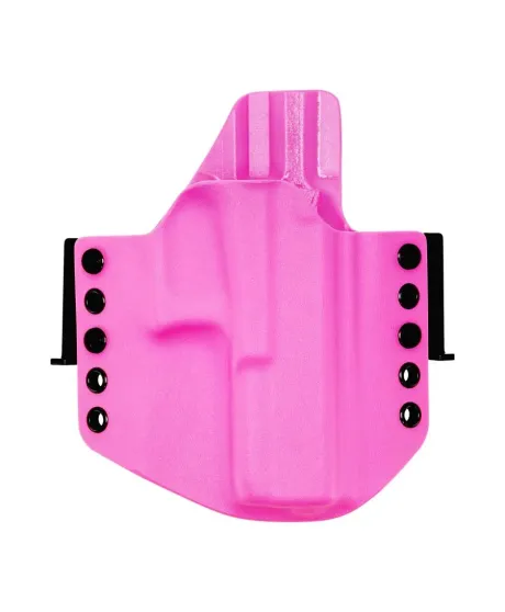 Kabura RH Holsters OWB do Glock 17 / 22 / 31, 1/2 sweatguard, speedloops 40 mm, prawa, różowa