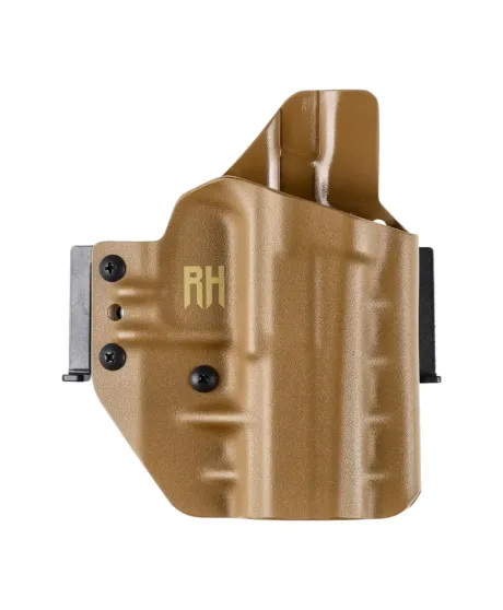 Kabura RH Holsters OWB Frogy do CZ P07, prawa, 1/2 sweatguard, speedloops 40 mm, coyote