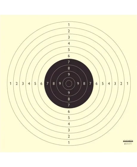 Tarcza strzelecka Olimpijka LUX - pakiet 50 szt. pistolet sportowy