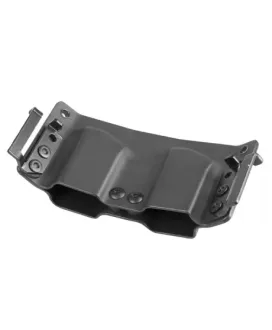 Ładownica podwójna RH Holsters OWB do Glock 17, bez sweatguardu, speedloops 40 mm, prawa, czarna