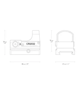 Kolimator otwarty Hawke Micro Reflex 3 MOA Wide View