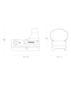 Kolimator otwarty Hawke Reflex Sight 3 MOA Wide View