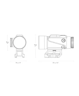 Celownik pryzmatyczny Hawke Prism Sight 6x36 5,56 BDC Dot