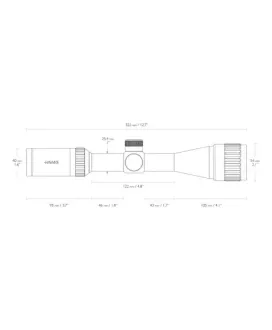 Luneta celownicza Hawke Vantage 1" 3-9x40 AO IR Mil Dot