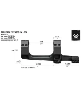 Montaż Vortex Precision Extended 34 mm