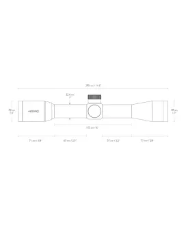 Luneta celownicza Hawke Vantage 1" 4x32 Mil Dot