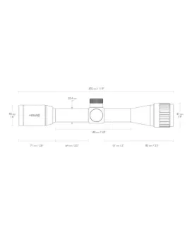 Luneta celownicza Hawke Vantage 1" 4x32 AO Mil Dot