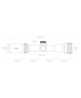 Luneta celownicza Hawke Vantage 1" 2-7x32 AO Mil Dot