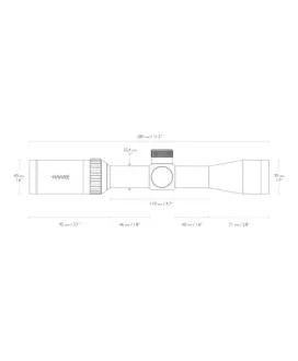 Luneta celownicza Hawke Vantage 1" 2-7x32 IR Mil Dot