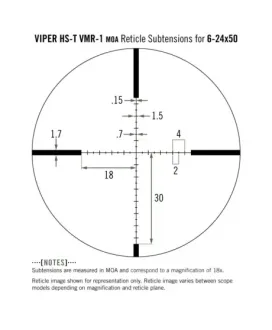 Luneta celownicza Vortex Viper HST 6-24x50 30 mm AO VMR-1