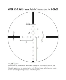 Luneta celownicza Vortex Viper HST 6-24x50 30 mm AO VMR-1