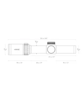 Luneta celownicza Hawke Vantage 30 1-8x24 IR Tactical BDC 5,56