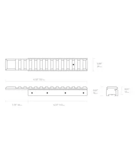 Adapter szyny Hawke Dovetail na Weaver/Picatinny 1-częsciowy