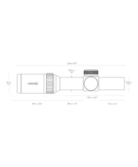 Luneta celownicza Hawke Vantage 1" 1-4x20 IR  Turkey Dot