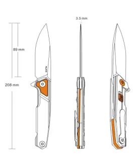 Nóż Ruike P875-SZ srebrny