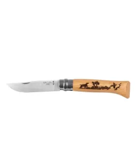 Nóż Opinel 8 inox dąb seria Animal - pies