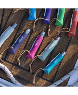 Nóż Opinel Colorama 06 inox grab szary z rzemieniem