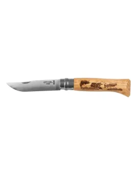 Nóż Opinel 8 inox dąb seria Animal - ryba