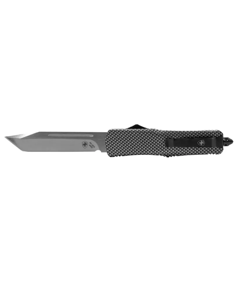 Nóż OTF Templar Knife Large Carbon Fibber Dip Tanto Silver