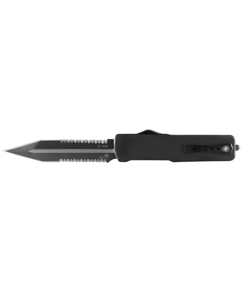 Nóż OTF Templar Knife Large Zinc Black Rubber Dagger Serrated Black