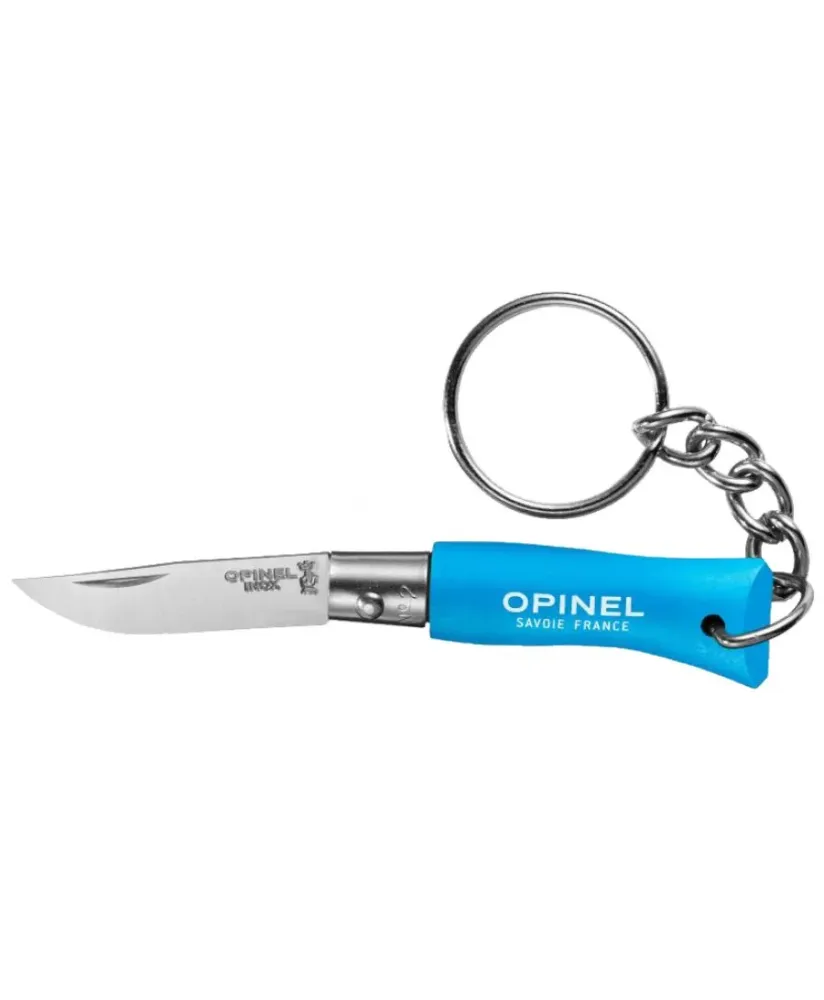 Nóż brelok Opinel Colorama 02 inox grab niebieski