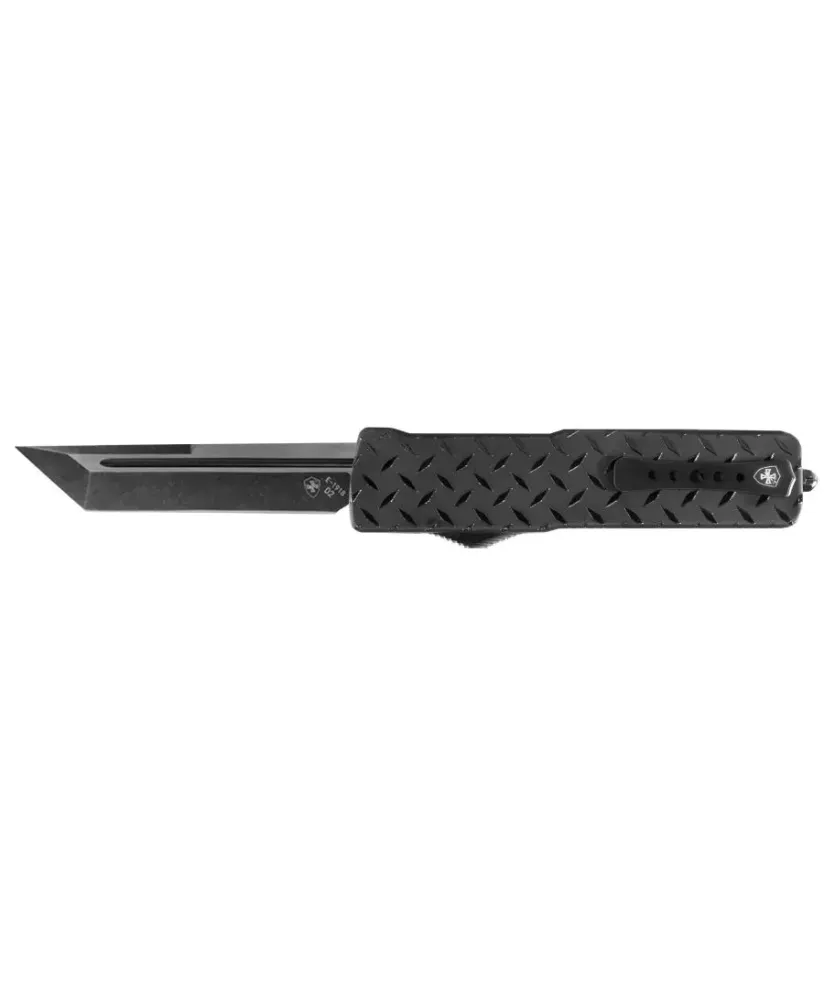 Nóż OTF Templar Knife Slim Aluminium Diamond Plate Tanto Black