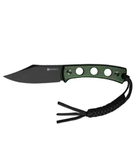 Nóż o stałej klindze Sencut Waxahachie SA11C green micarta