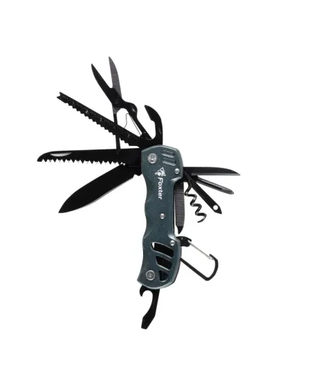 Multitool Foxter narzędzie wielofunkcyjne survival 13w1 szary