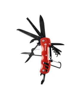 Multitool Foxter narzędzie wielofunkcyjne survival 13w1 czerwony