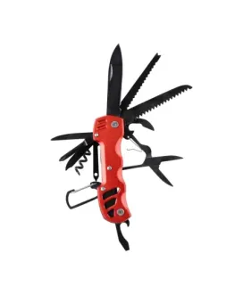 Multitool Foxter narzędzie wielofunkcyjne survival 13w1 czerwony