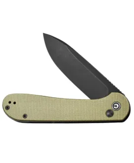 nóż_składany_civivi_button_lock_elementum_c2103b_olive_micarta