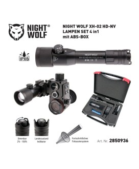 Iluminator Podczerwieni- Latarka NIGHT WOLF XH-02 HD-NV FOCUS 4w1