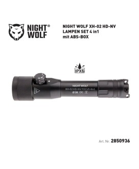 Iluminator Podczerwieni- Latarka NIGHT WOLF XH-02 HD-NV FOCUS 4w1