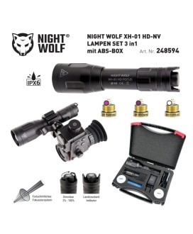 Iluminator Podczerwieni- Latarka NIGHT WOLF XH-01 HD-NV FOCUS 3w1 IR940,IR850 LED BIAŁY