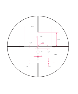 Luneta optyczna NOXAR  Magnar 2,5-20x56 PRO (plus obejmy 30mm Picatinny)