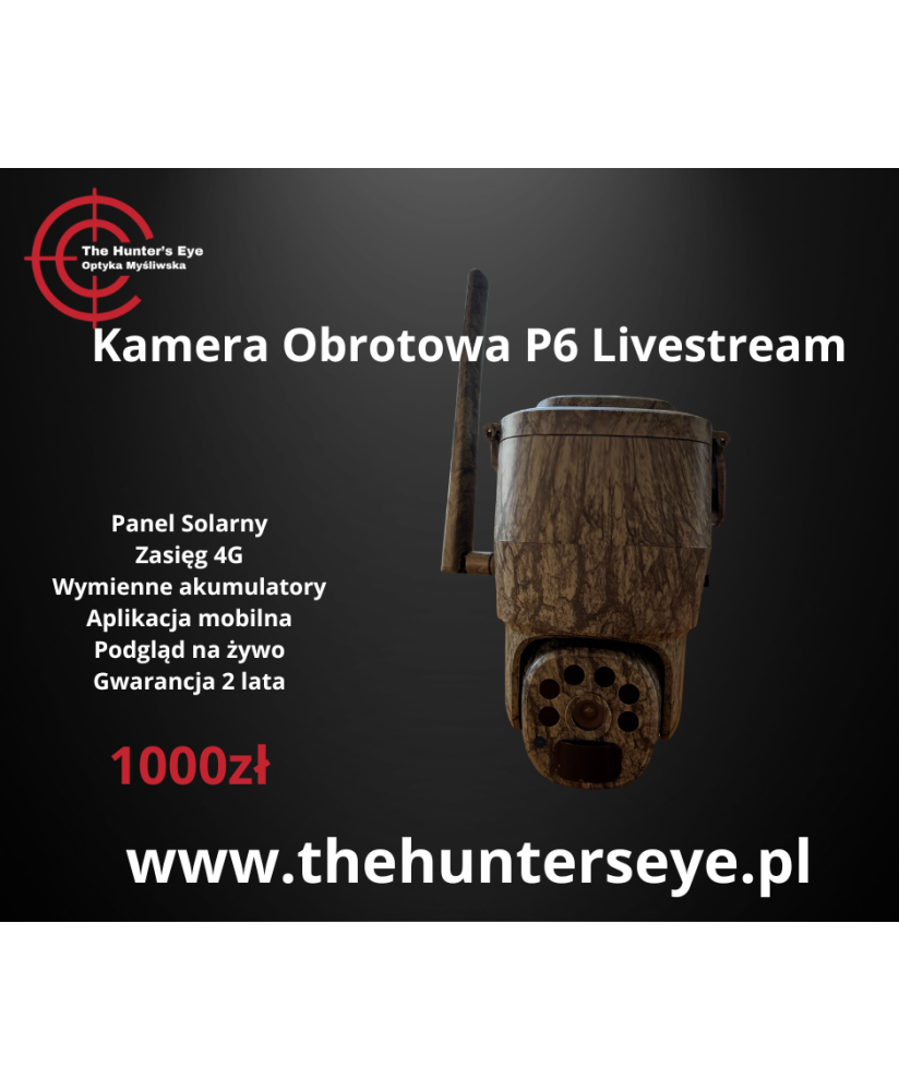 Kamera Fotopułapka obrotowa P6 Livestream