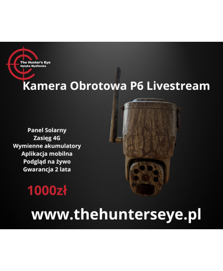 Kamera Fotopułapka obrotowa P6 Livestream